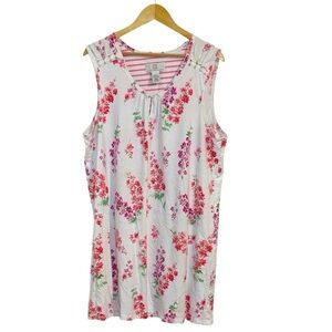 Karen Neuburger Dainty Coquette Sleeveless Nightgown, 1X